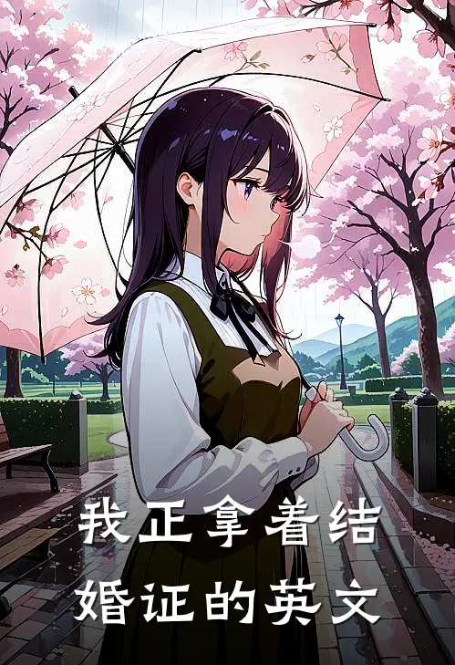 我正拿着结婚证的英文