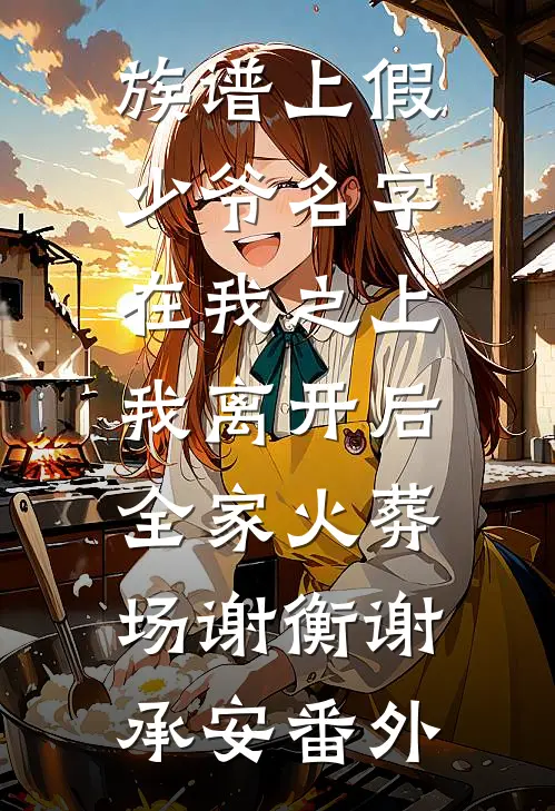 族谱上假少爷名字在我之上，我离开后全家火葬场谢衡谢承安番外