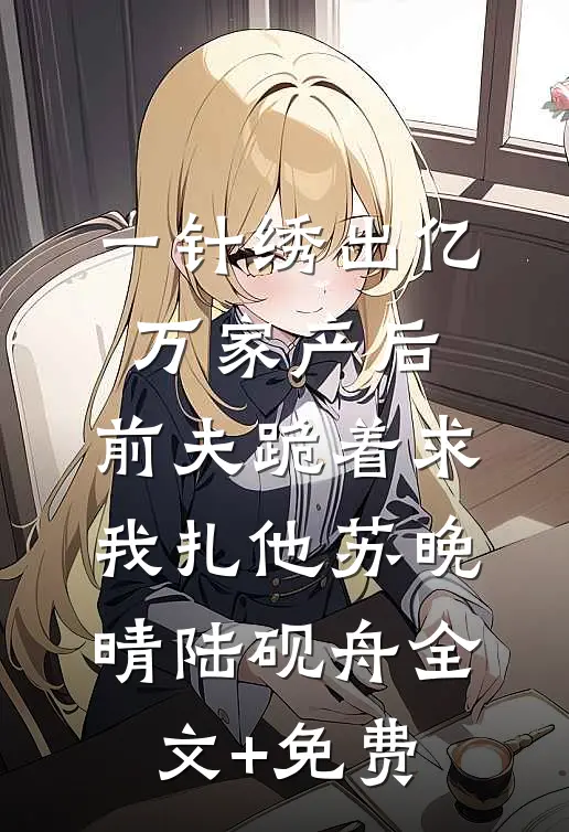 一针绣出亿万家产后，前夫跪着求我扎他苏晚晴陆砚舟全文+免费
