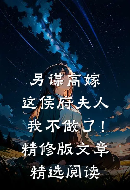 另谋高嫁：这侯府夫人我不做了！精修版文章精选阅读