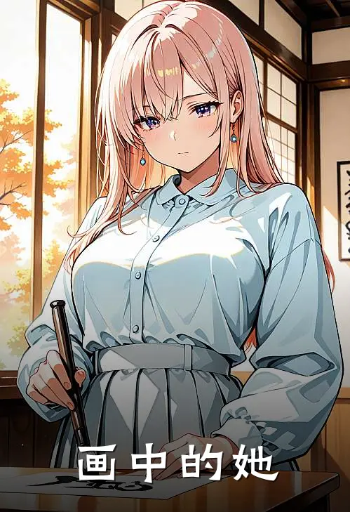 画中的她
