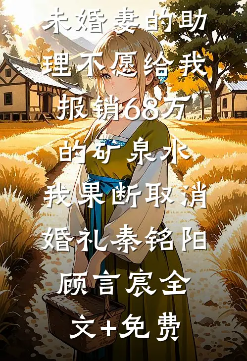 未婚妻的助理不愿给我报销68万的矿泉水，我果断取消婚礼秦铭阳顾言宸全文+免费