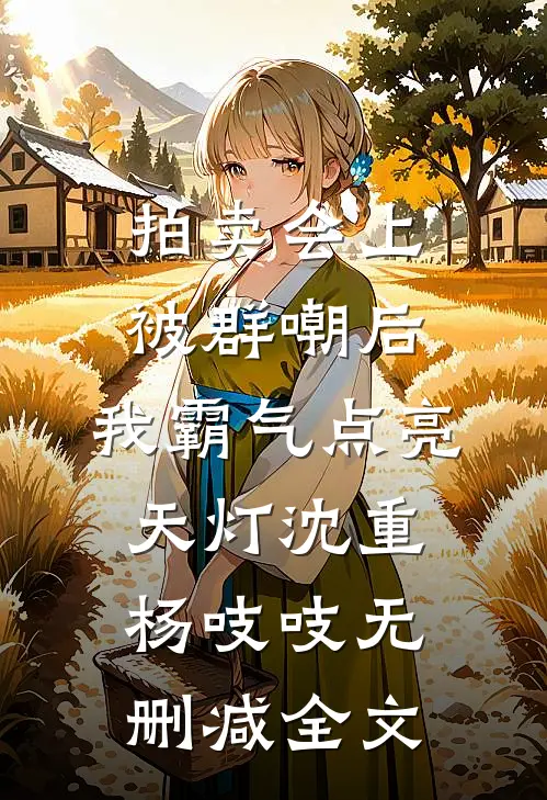 拍卖会上被群嘲后，我霸气点亮天灯沈重杨吱吱无删减全文