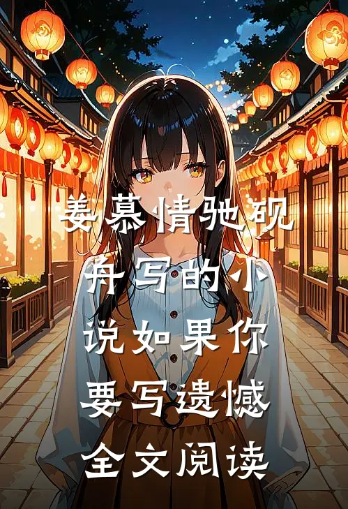 姜慕情驰砚舟写的小说如果你要写遗憾全文阅读