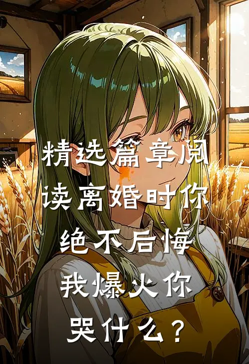 精选篇章阅读离婚时你绝不后悔，我爆火你哭什么？