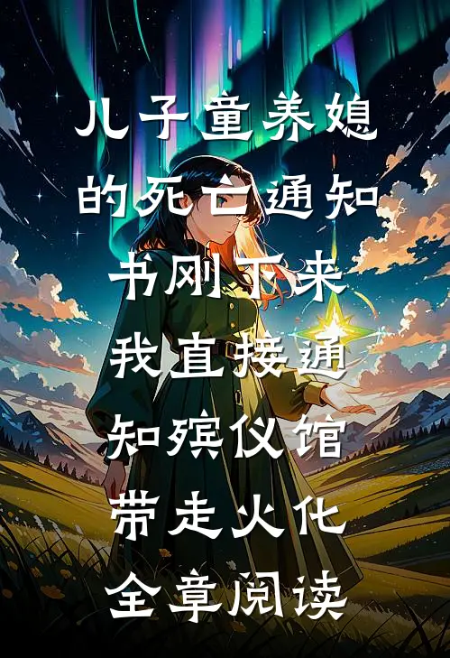 儿子童养媳的死亡通知书刚下来，我直接通知殡仪馆带走火化全章阅读