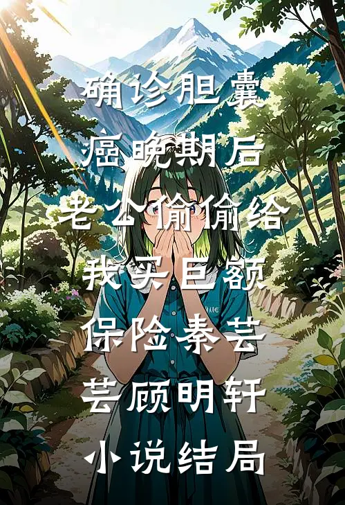 确诊胆囊癌晚期后，老公偷偷给我买巨额保险秦芸芸顾明轩小说结局