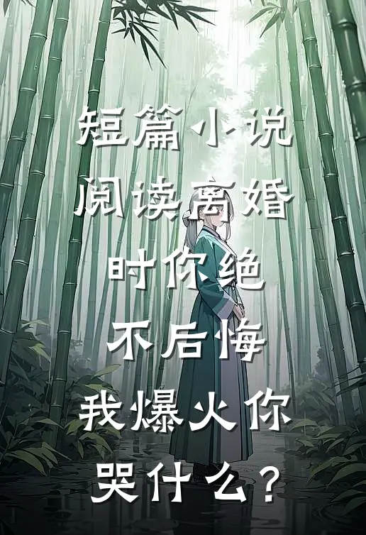 短篇小说阅读离婚时你绝不后悔，我爆火你哭什么？